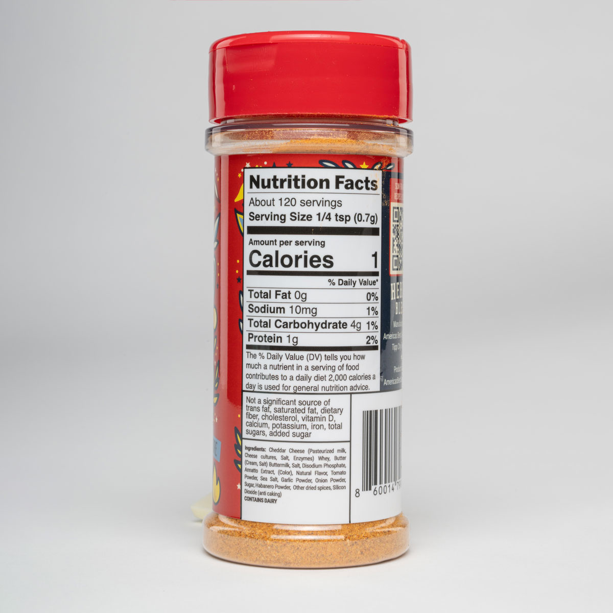 Bottle of America's Best Spicy Seasoning all-purpose spicy blend on a white background (85)